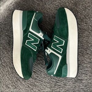 Platform green new balances